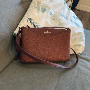 Kate Spade Glitter Crossbody Deep Nova
